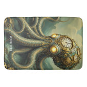 Fantasy Schattigee Steampunk Clock Kraken Badmat (Voorkant)