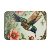 Fantasy Schattigee Steampunk Vogelbloemen Badmat (Voorkant)