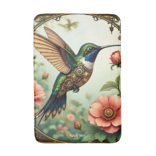 Fantasy Schattigee Steampunk Vogelbloemen Badmat