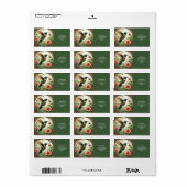 Fantasy Schattigee Steampunk Vogelbloemen Etiket (Full Sheet)