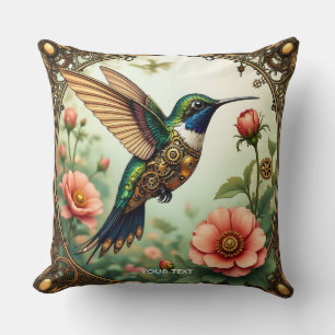 Fantasy Schattigee Steampunk Vogelbloemen Kussen