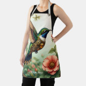 Fantasy Schattigee Steampunk Vogelbloemen Schort (Insitu)