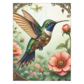 Fantasy Schattigee Steampunk Vogelbloemen Tafelkleed (Voorkant)