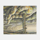 Fantasy Schattigee stenen handbrug Fleece Deken (Voorkant (Horizontaal))