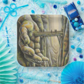 Fantasy Schattigee stenen handbrug Papieren Bordje (Feest)