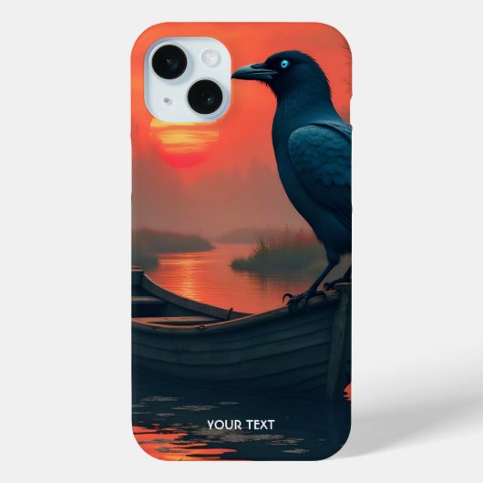 Fantasy Schattigee Sunset Boat Raven Case-Mate iPhone Case (Achterkant)