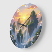 Fantasy Schattigee Sunset Islands Watervallen Grote Klok (Hoek)