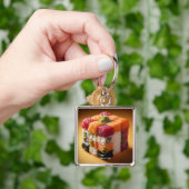 Fantasy Schattigee Sushi kleine kubus Sleutelhanger (Hand)