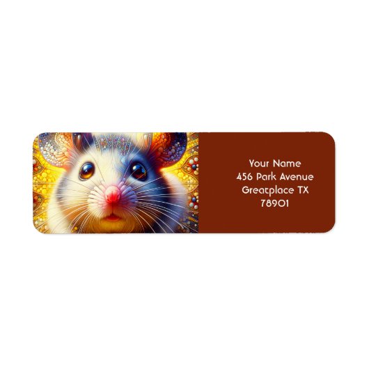Fantasy Schattigee Sweet Surreal Mice Etiket (Voorkant)