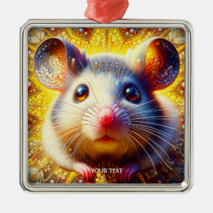 Fantasy Schattigee Sweet Surreal Mice Metalen Ornament