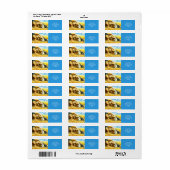 Fantasy Schattigee tarwe slapende leeuw Etiket (Full Sheet)
