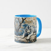 Fantasy Schattigee Tiger Chinese stijl Mok (Voorkant rechts)