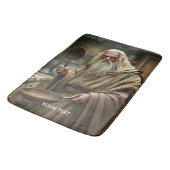 Fantasy Schattigee tovenaar Frying Pan Badmat (Gekanteld)