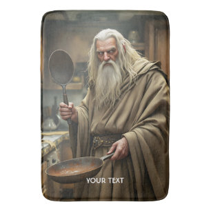 Fantasy Schattigee tovenaar Frying Pan Badmat