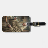 Fantasy Schattigee tovenaar Frying Pan Bagagelabel (Voorkant horizontaal)