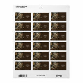 Fantasy Schattigee tovenaar Frying Pan Etiket (Full Sheet)
