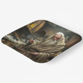Fantasy Schattigee tovenaar Frying Pan Papieren Bordje (Gebogen)