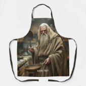 Fantasy Schattigee tovenaar Frying Pan Schort (Voorkant)