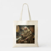 Fantasy Schattigee tovenaar Frying Pan Tote Bag (Achterkant)