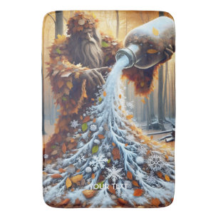 Fantasy Schattigee tovenaar maakt de winter Badmat