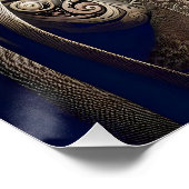 Fantasy Schattigee Tovenaar Trompet Bos Perfect Poster (Hoek)