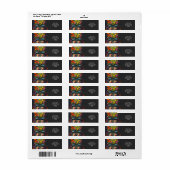 Fantasy Schattigee typemachine bloeit handen Etiket (Full Sheet)