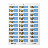Fantasy Schattigee Viking Village fiets Etiket (Full Sheet)