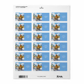 Fantasy Schattigee Viking Village fiets Etiket (Full Sheet)