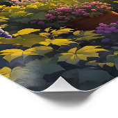 Fantasy Schattigee Vineyard Cottage Fields Perfect Poster (Hoek)