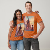 Fantasy Schattigee Viool Meisjes Thee T-shirt (Unisex)
