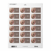 Fantasy Schattigee Vioolnoten Bloemen Etiket (Full Sheet)