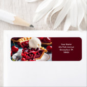 Fantasy Schattigee Vivid Cherry Icecream Pie Etiket (Insitu)