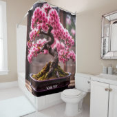 Fantasy Schattigee Vivid Cherry Tree Blossom Douchegordijn (In situ)