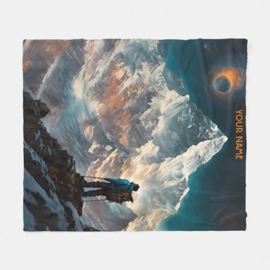 Fantasy Schattigee Vivid Flowers Everest Alpinist Fleece Deken (Voorkant (Horizontaal))