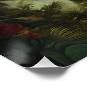 Fantasy Schattigee Vivid Flowers Majestic T-Rex Perfect Poster (Hoek)