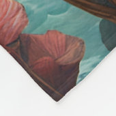 Fantasy Schattigee Vivid Flowers Royal Sloth Fleece Deken (Hoek)