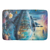 Fantasy Schattigee Vivid Glass Submarine Flowers Badmat (Voorkant)