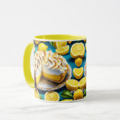 Fantasy Schattigee Vivid Lemon Meringue Pie Mok (Voorkant links)
