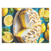 Fantasy Schattigee Vivid Lemon Meringue Pie Tafelkleed (Voorkant (Horizontaal))