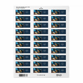Fantasy Schattigee Vivid Old Wizard spreuk Etiket (Full Sheet)