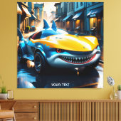 Fantasy Schattigee Vivid Shark Concept Auto Canvas Afdruk (Insitu (Woonkamer))