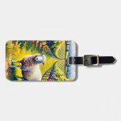 Fantasy Schattigee Vivid Sheep Vineyard Waterverf Bagagelabel (Voorkant horizontaal)