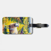 Fantasy Schattigee Vivid Sheep Vineyard Waterverf Bagagelabel (Achterkant horizontaal)