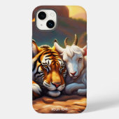 Fantasy Schattigee Vivid Sleeping Tiger Goat Case-Mate iPhone Case (Achterkant)