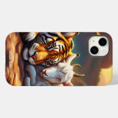 Fantasy Schattigee Vivid Sleeping Tiger Goat Case-Mate iPhone Case (Achterkant (horizontaal))