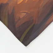 Fantasy Schattigee Vivid Sleeping Tiger Goat Fleece Deken (Hoek)