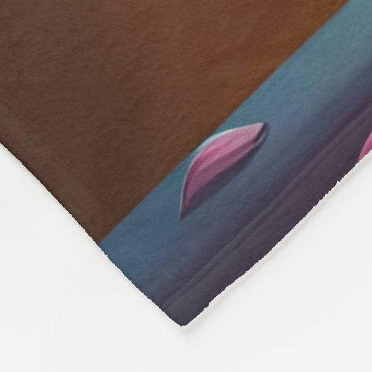 Fantasy Schattigee Vivid Vaas Levendige Bloemen Fleece Deken (Hoek)