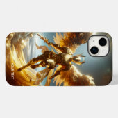 Fantasy Schattigee Vliegende Gevleugelde Krijger Case-Mate iPhone Case (Achterkant (horizontaal))