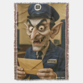 Fantasy Schattigee vreemde postbode Deken (Voorkant Verticaal)