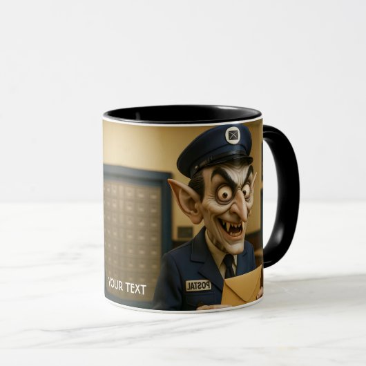 Fantasy Schattigee vreemde postbode Mok (Voorkant rechts)